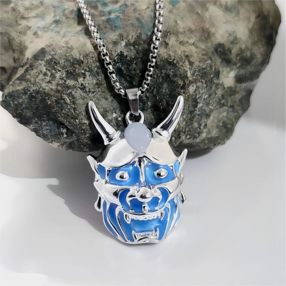 WorldNorse Samurai Mask Glow Necklace