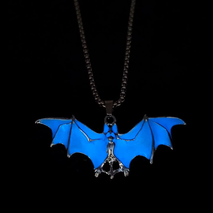 WorldNorse Bat Glow In The Dark Necklace