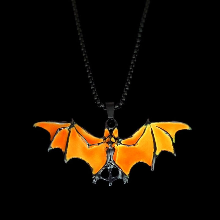 WorldNorse Bat Glow In The Dark Necklace