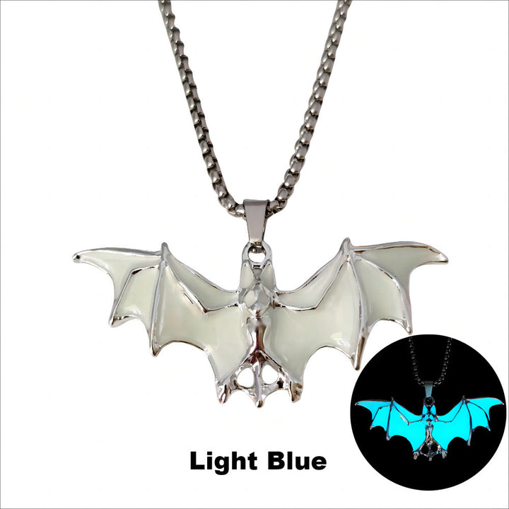 WorldNorse Bat Glow In The Dark Necklace