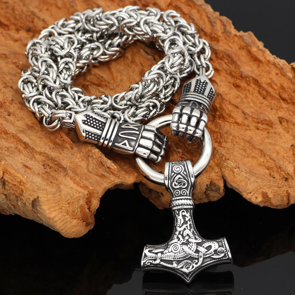 WorldNorse Viking Mjolnir Thor's Hammer Necklace - image 1