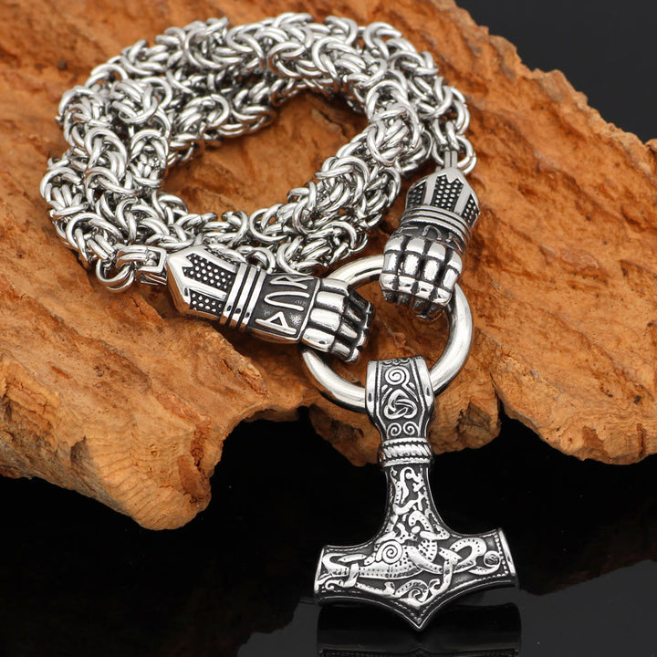 WorldNorse Viking Mjolnir Thor's Hammer Necklace