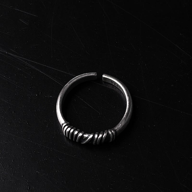 WorldNorse Antique Wrap Band Adjustable Ring