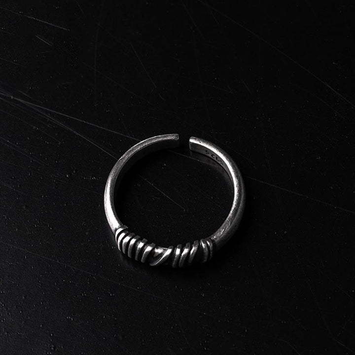 WorldNorse Antique Wrap Band Adjustable Ring