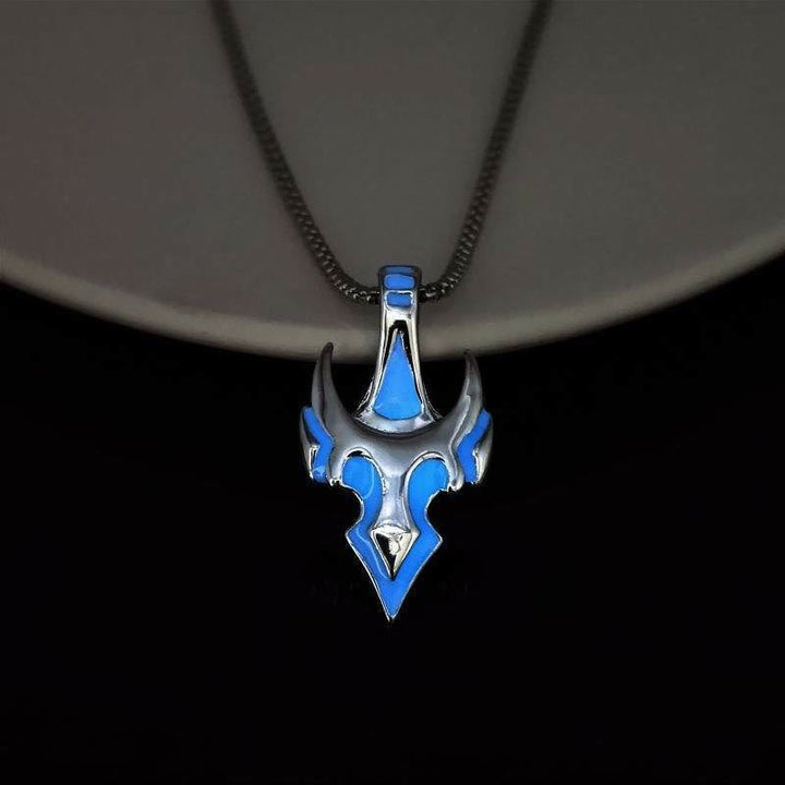 WorldNorse Flame Anchor Luminous Sword Necklace