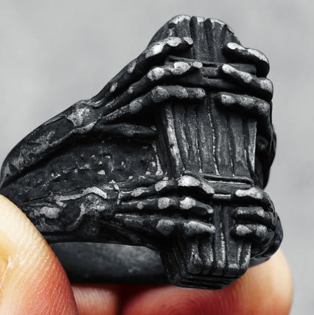 WorldNorse Gothic Skeleton Coffin Tomb Ring