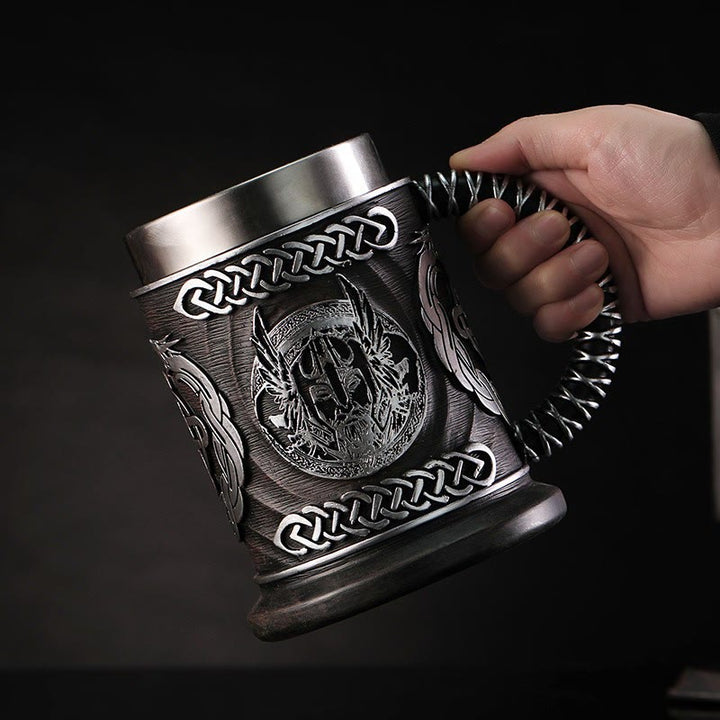 WorldNorse Viking Thor And Odin Celtic Knot Mug