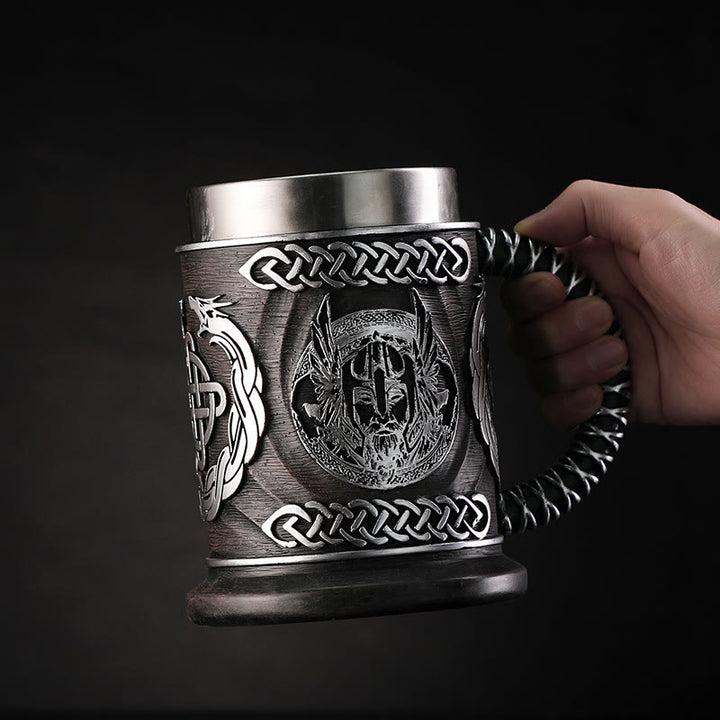 WorldNorse Viking Thor And Odin Celtic Knot Mug