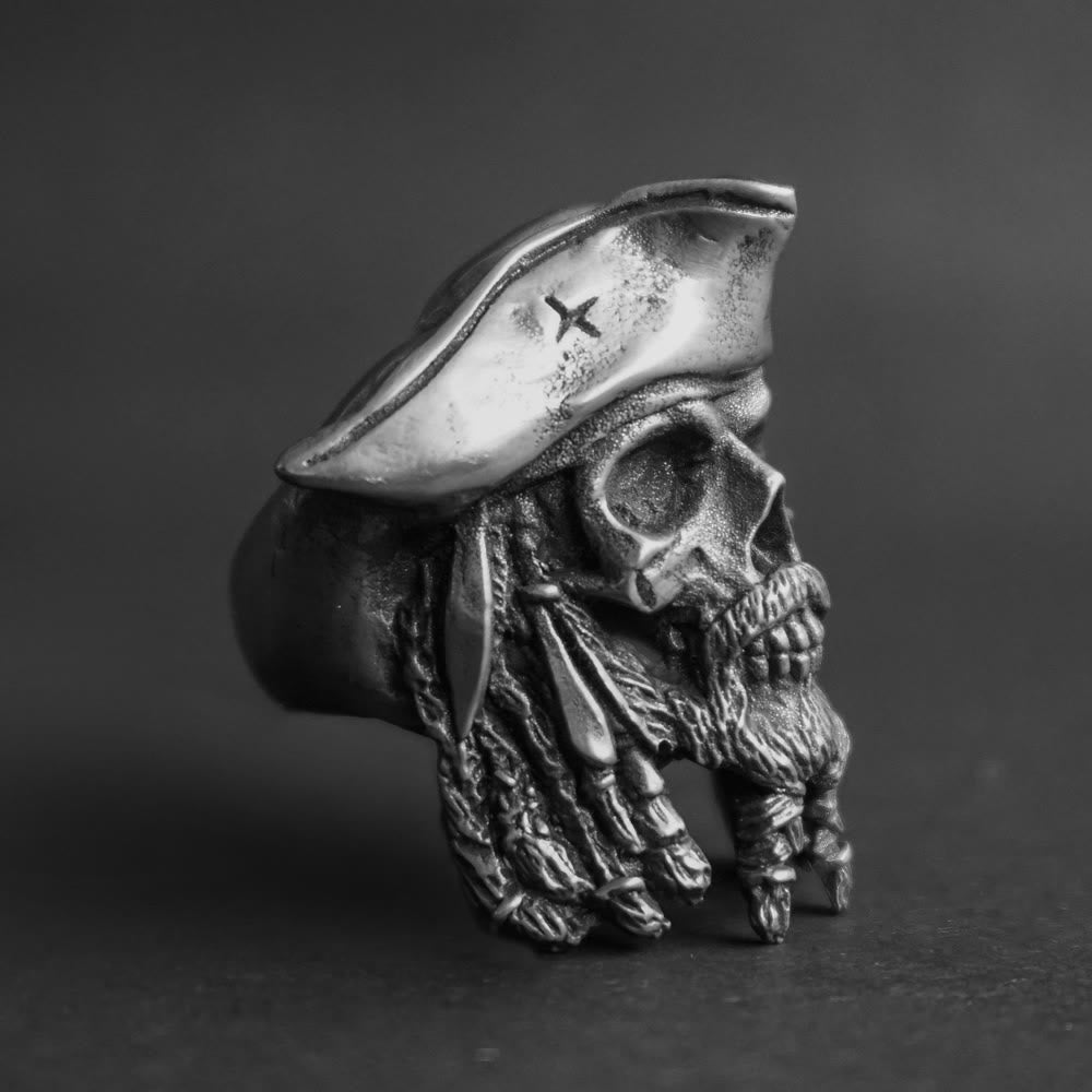 WorldNorse Pirate Captain Skull Ring