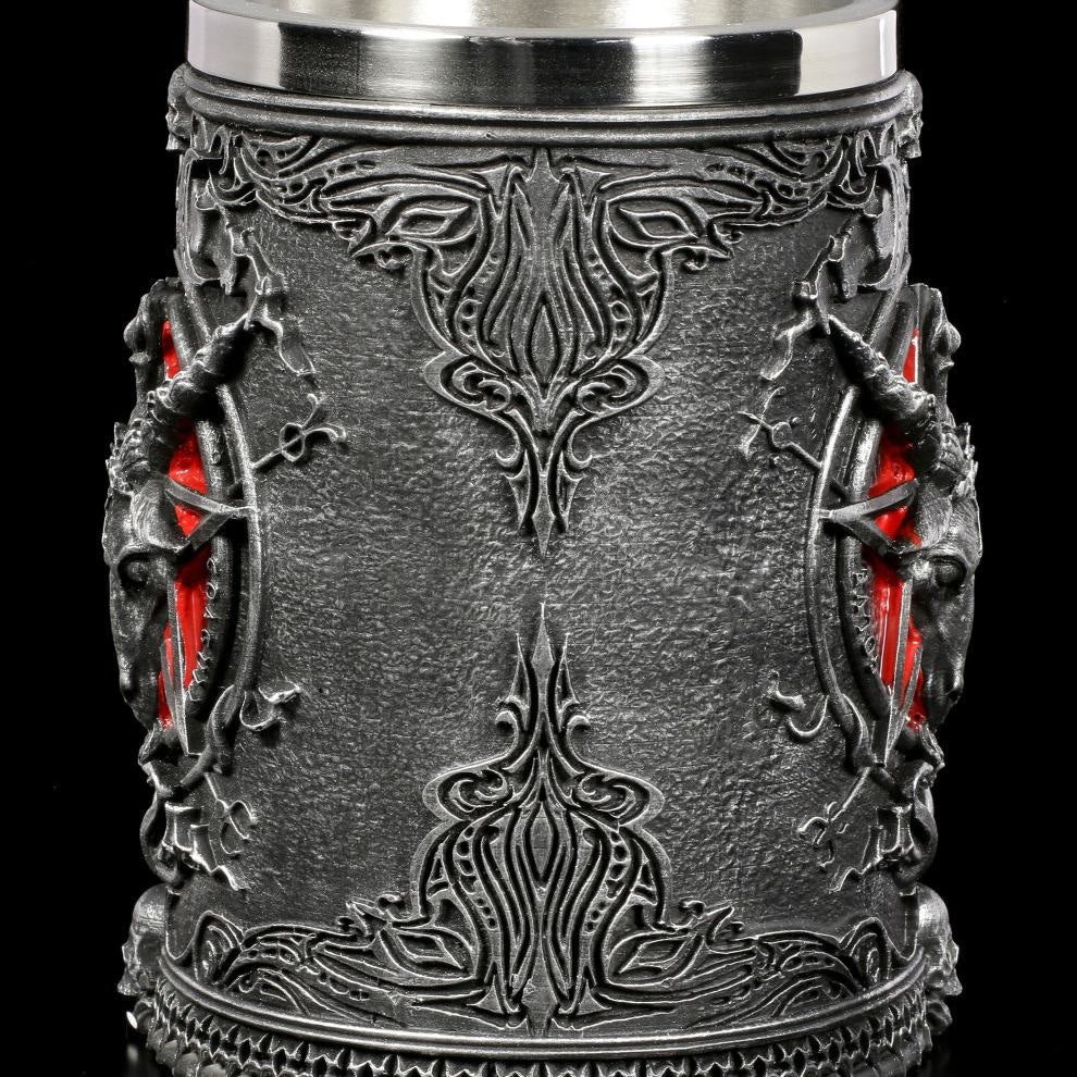 WorldNorse Gothic Ram Horn Demon Pentagram Mug