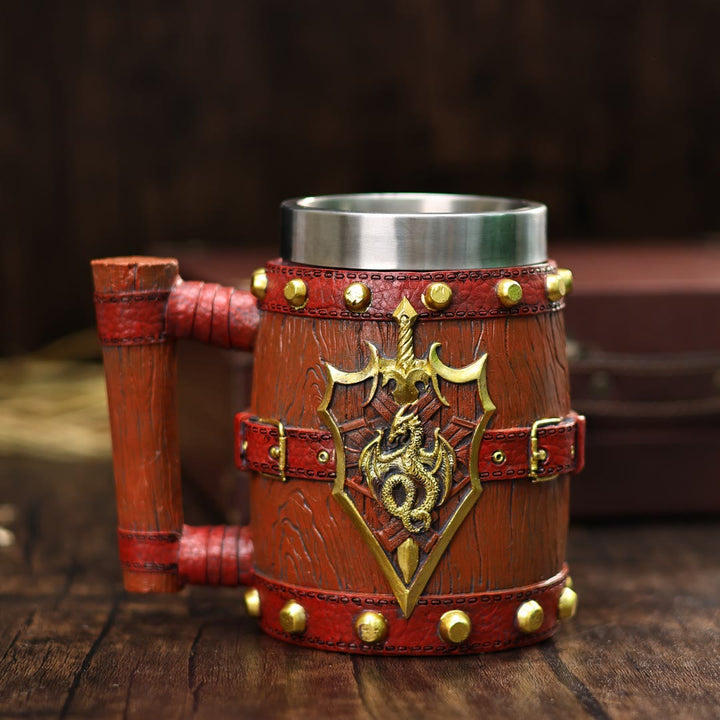 WorldNorse Norse Dragon Sword Tankard Beer Mug