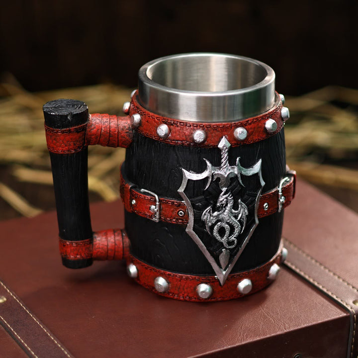 WorldNorse Norse Dragon Sword Tankard Beer Mug