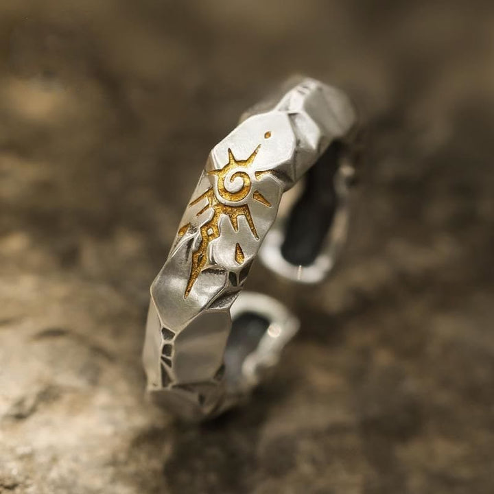 FREE Today: Wish Emblem Hammered Open Ring / Necklace