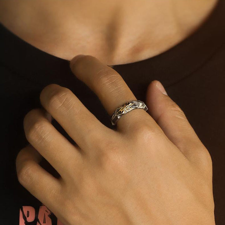 FREE Today: Wish Emblem Hammered Open Ring / Necklace