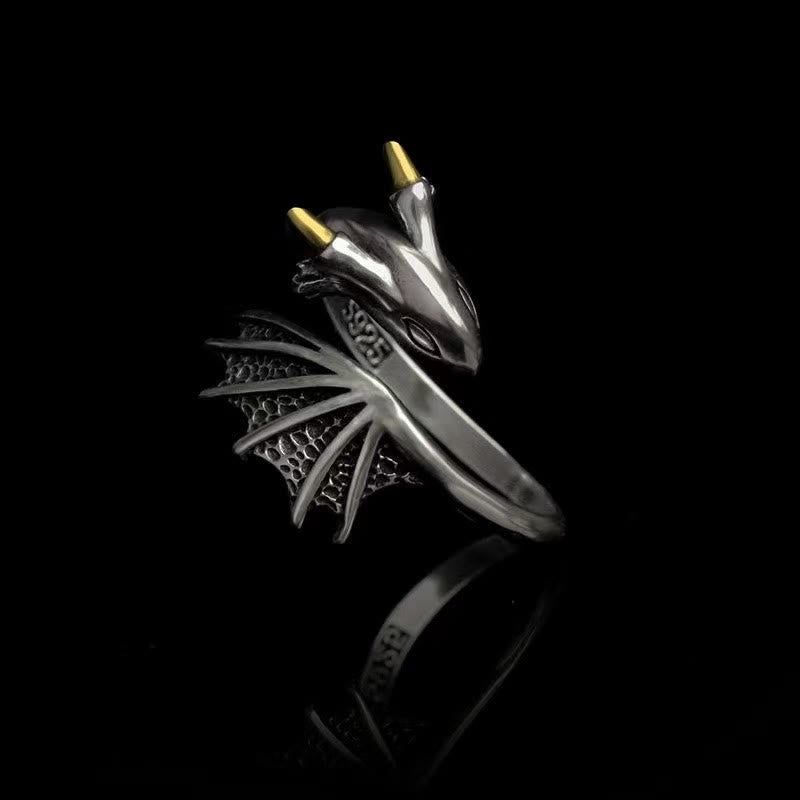 WorldNorse The Flying Dragon Vintage Ring