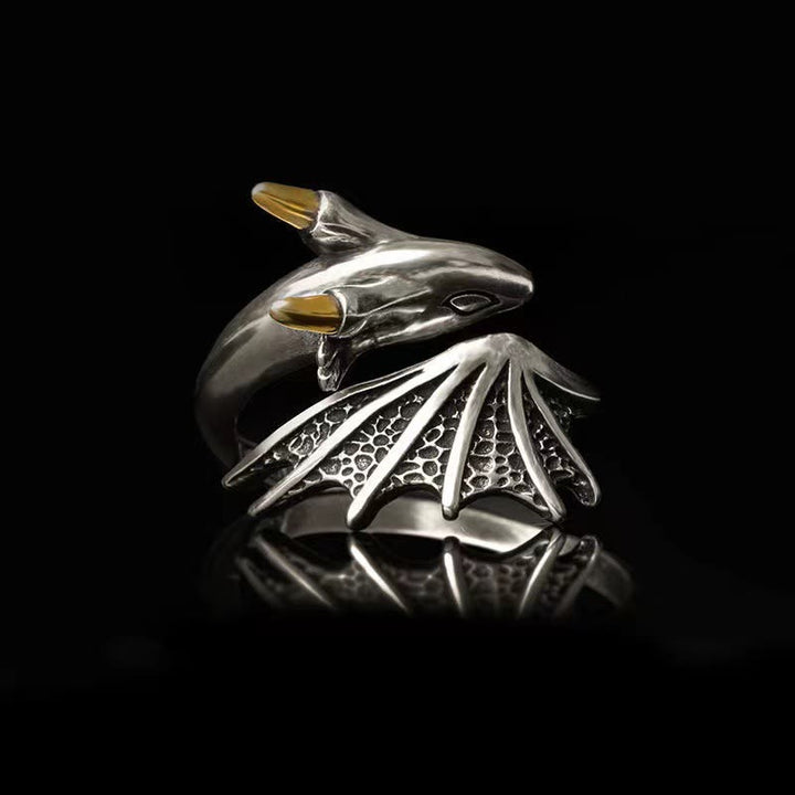 WorldNorse The Flying Dragon Vintage Ring