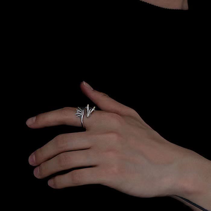 WorldNorse The Flying Dragon Vintage Ring