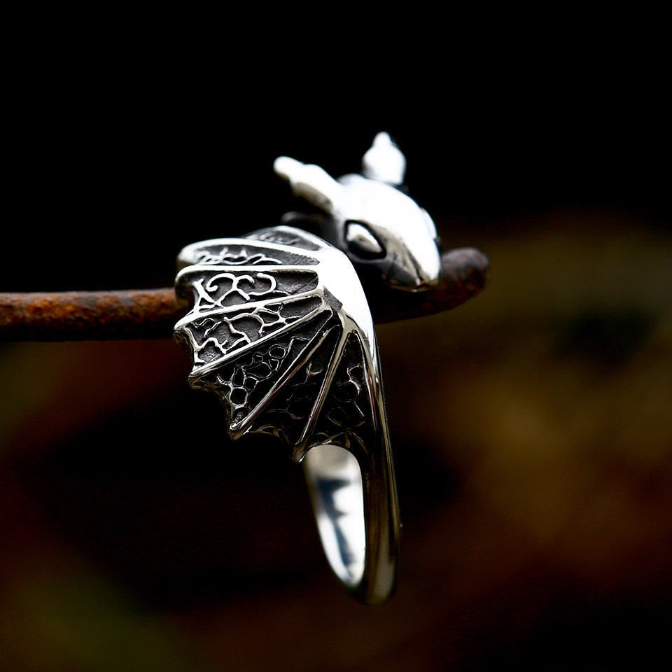 WorldNorse The Flying Dragon Vintage Ring
