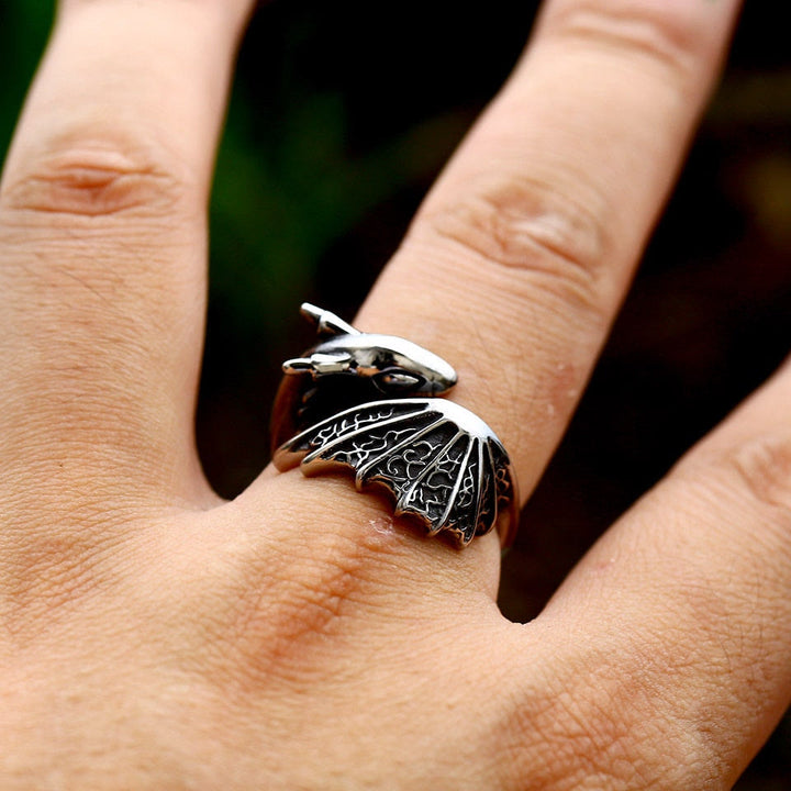 WorldNorse The Flying Dragon Vintage Ring