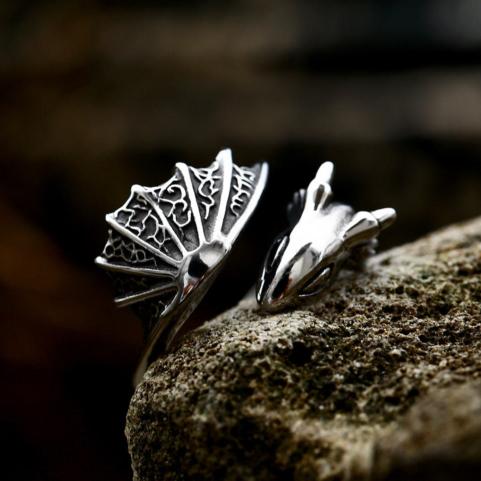 WorldNorse The Flying Dragon Vintage Ring