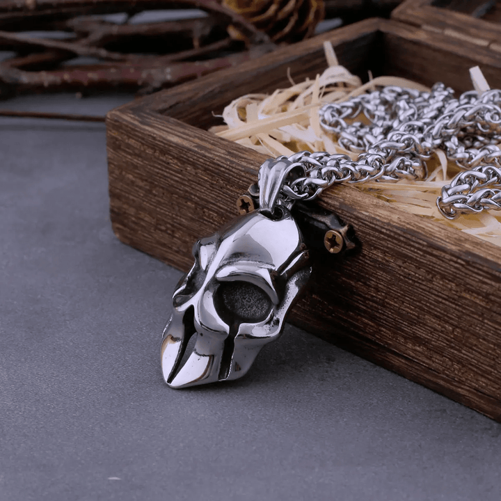 WorldNorse Power Warrior Helmet Mask Necklace