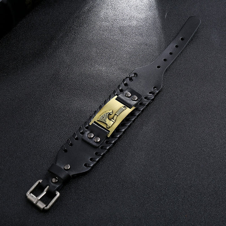 WorldNorse Viking Axe Norse Weapon Leather Bracelet - image 4