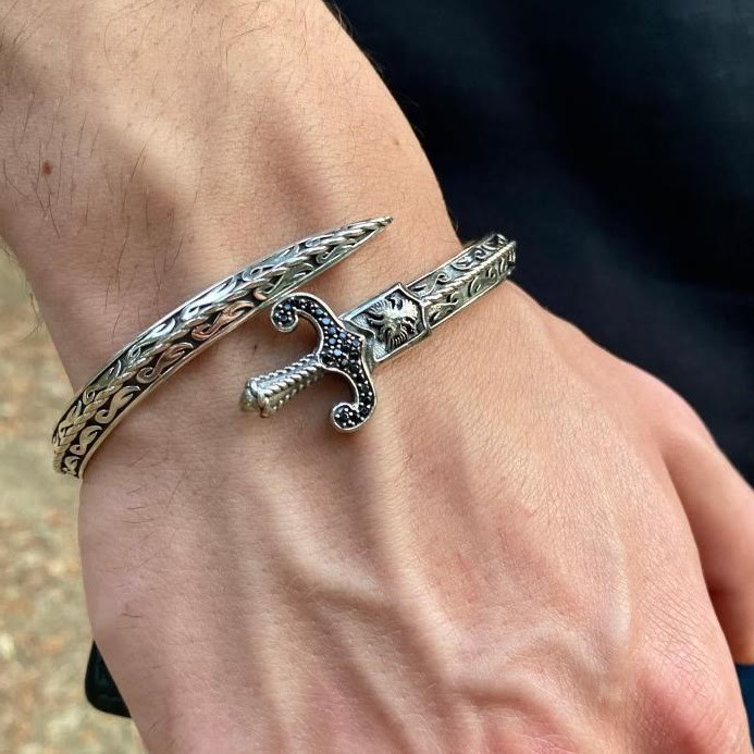 WorldNorse Retro Sword Stainless Steel Bracelet - image 2