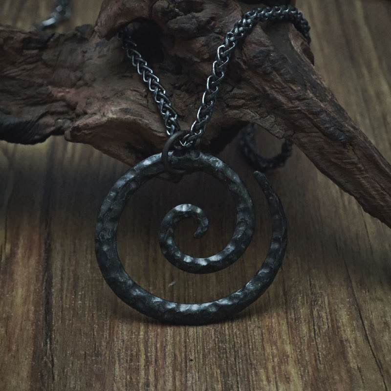 WorldNorse Unique Spiral Swirl Necklace