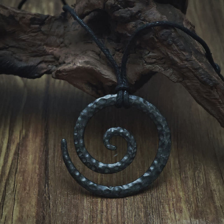 WorldNorse Unique Spiral Swirl Necklace