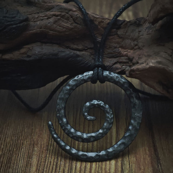 WorldNorse Unique Spiral Swirl Necklace