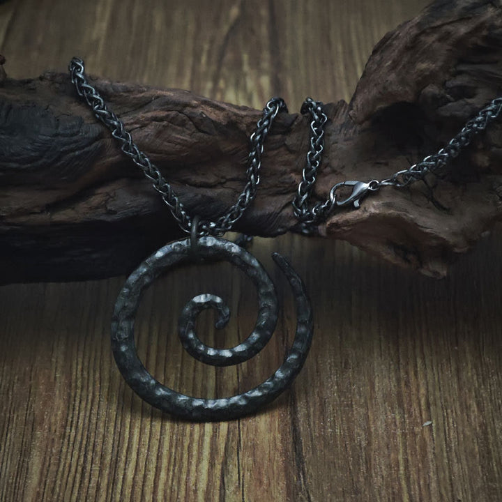 WorldNorse Unique Spiral Swirl Necklace