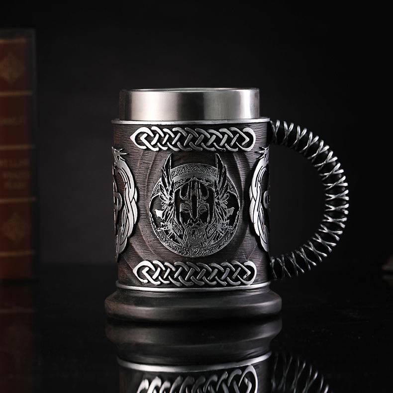 WorldNorse Viking Thor And Odin Celtic Knot Mug