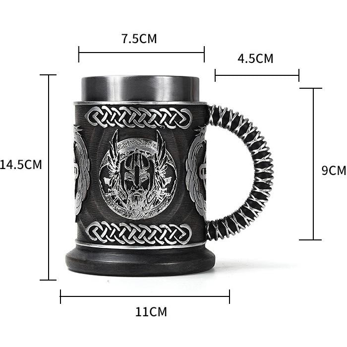 WorldNorse Viking Thor And Odin Celtic Knot Mug