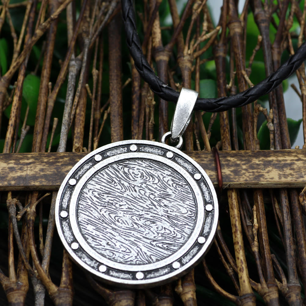 WorldNorse Vegvisir Rune Round Necklace