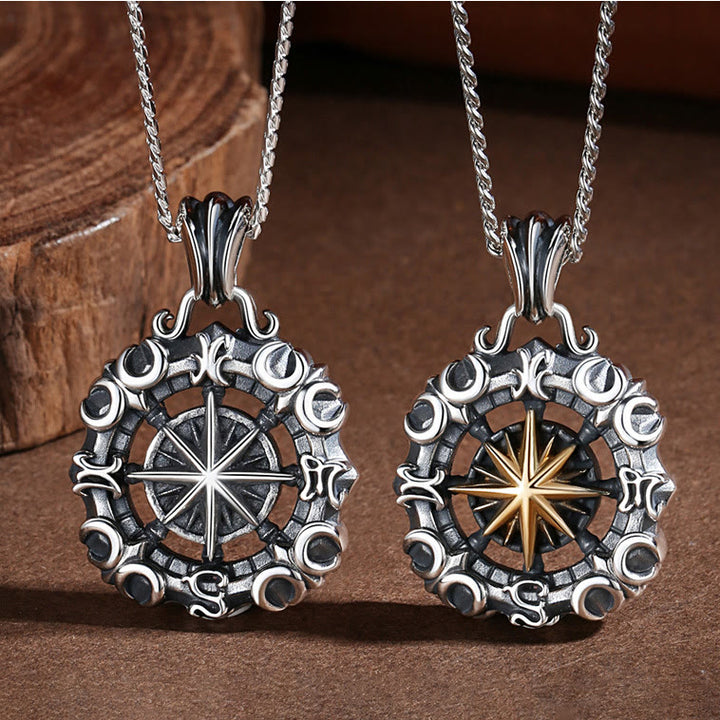 WorldNorse Celestial Constellation Compass Necklace