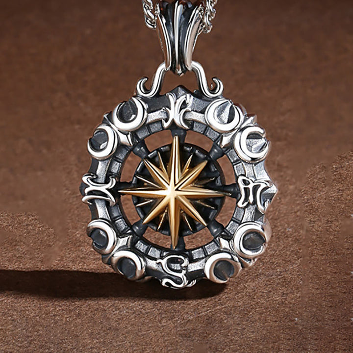 WorldNorse Celestial Constellation Compass Necklace