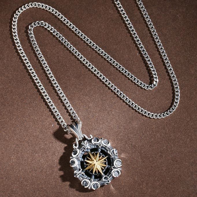 WorldNorse Celestial Constellation Compass Necklace