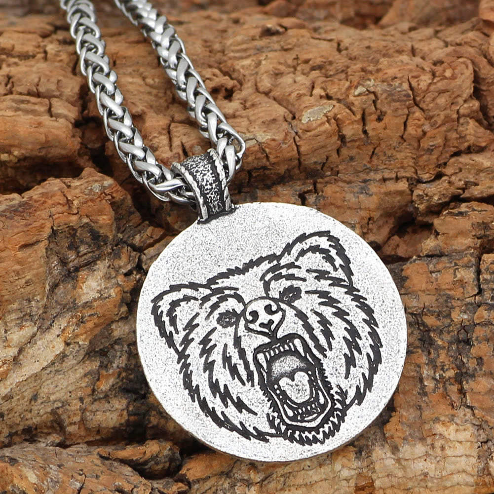 WorldNorse Viking Bear Paw Two Sided Necklace