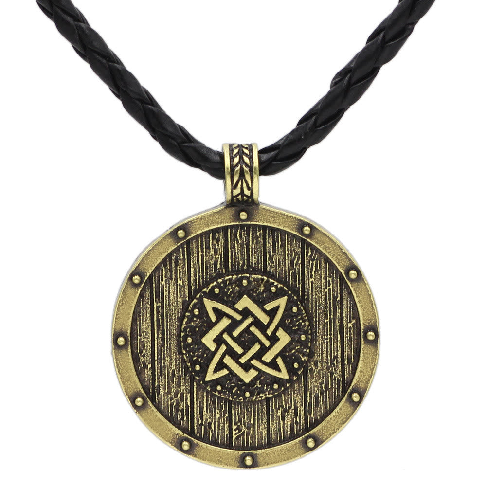 WorldNorse Viking Round Shield Necklace