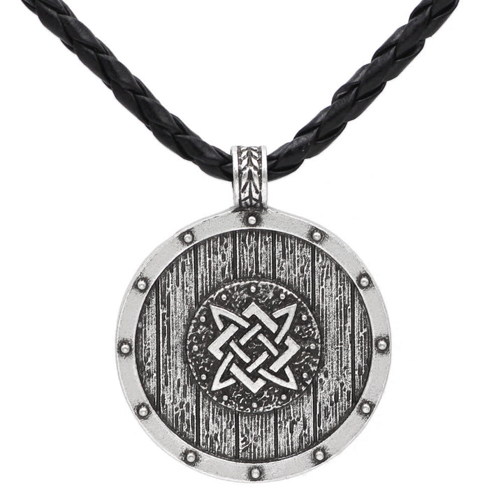 WorldNorse Viking Round Shield Necklace