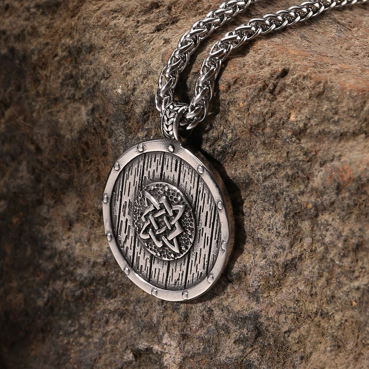 WorldNorse Viking Round Shield Necklace