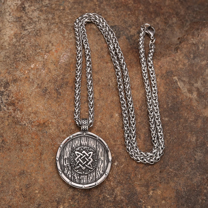 WorldNorse Viking Round Shield Necklace