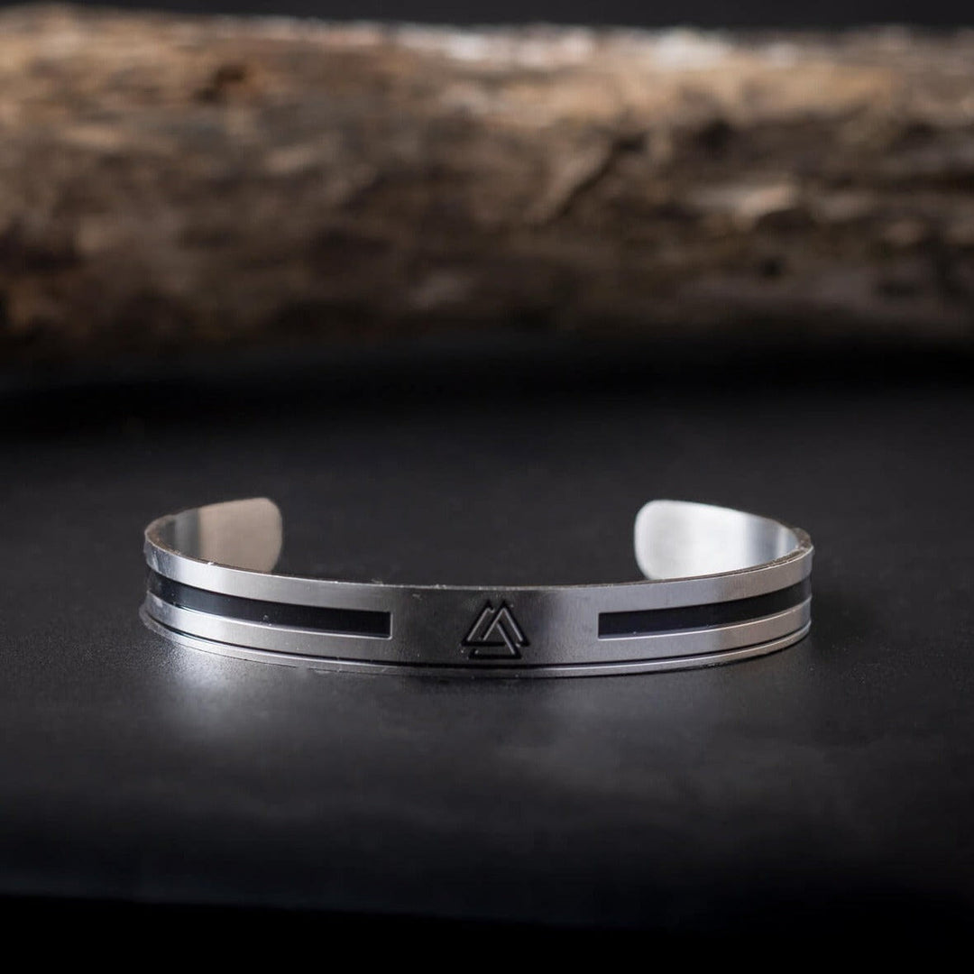 WorldNorse Odin's Triangle Valknut Bracelet