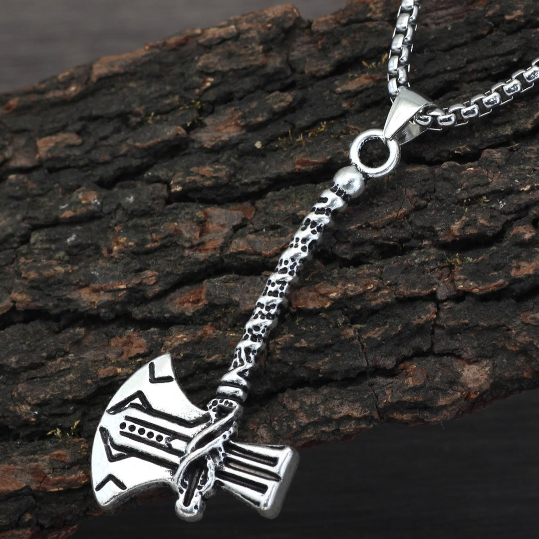 WorldNorse Viking Axe Warrior Necklace - Necklace - image 0