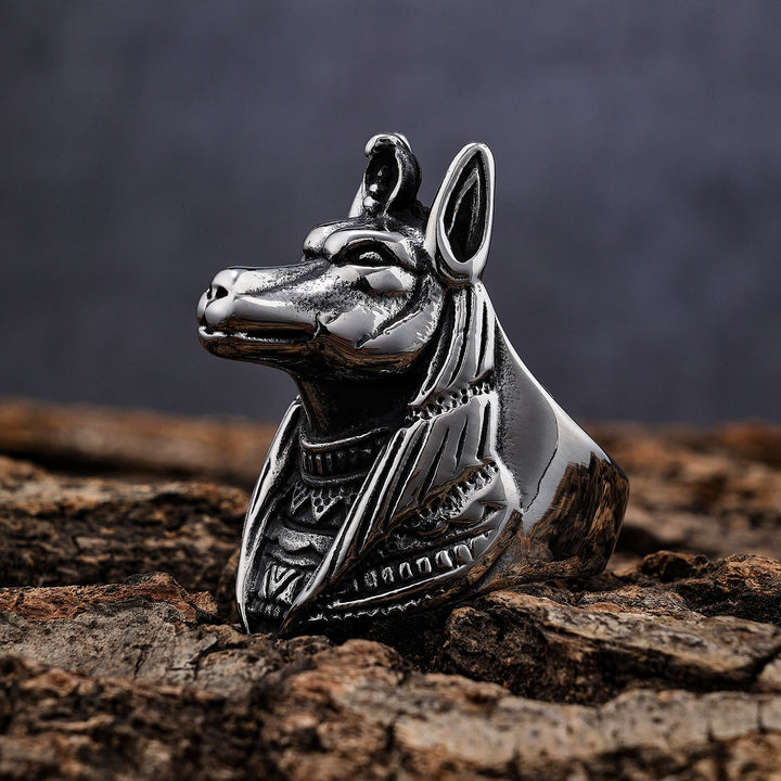 WorldNorse Egyptian Anubis Death God Ring