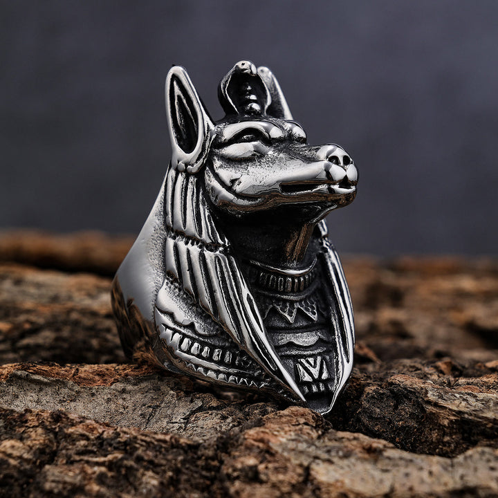 WorldNorse Egyptian Anubis Death God Ring