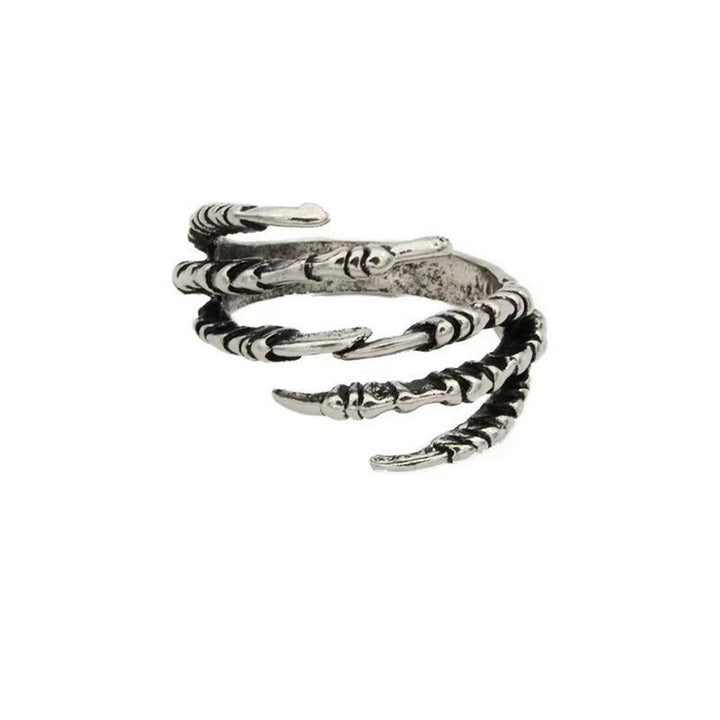 WorldNorse Stainless Steel Dragon Claw Adjustable Ring