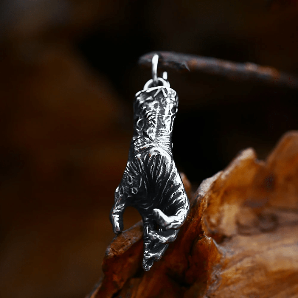 WorldNorse Skull Hand Bone Necklace