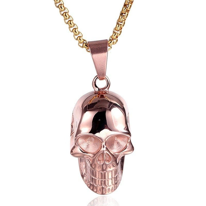 WorldNorse Stainless Steel Skull Pendant Necklace