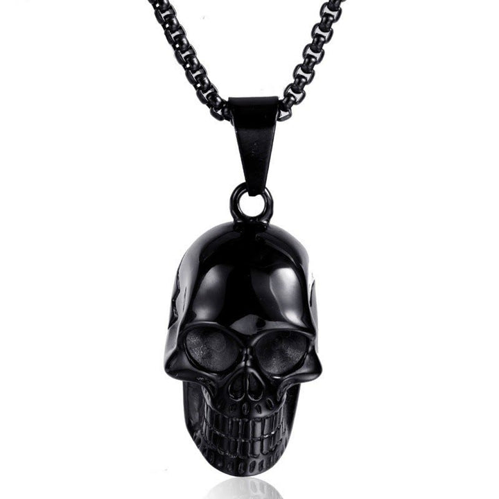 WorldNorse Stainless Steel Skull Pendant Necklace